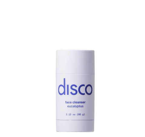mens eucalyptus face cleanser under a purple arch